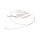 Biała lampa sufitowa LED z metalowym kloszem Nala – Trio Select