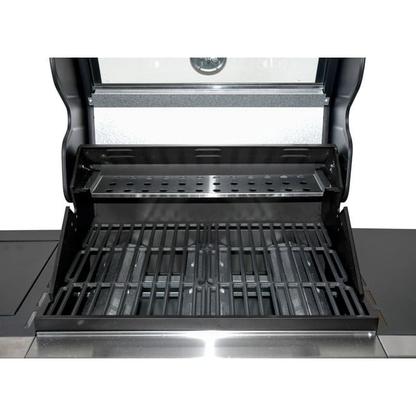 Grill gazowy na kółkach Cattara Window 3+1-image-1