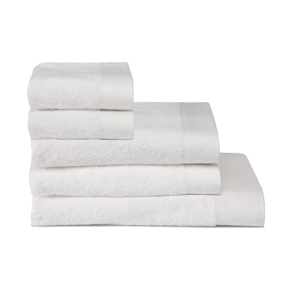 Zestaw 5 ręczników Pure White