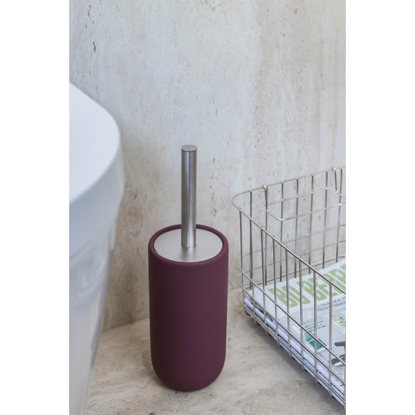 Ciemnofioletowa szczotka do WC ceramiczna Lotus Play – Mette Ditmer Denmark-image-1