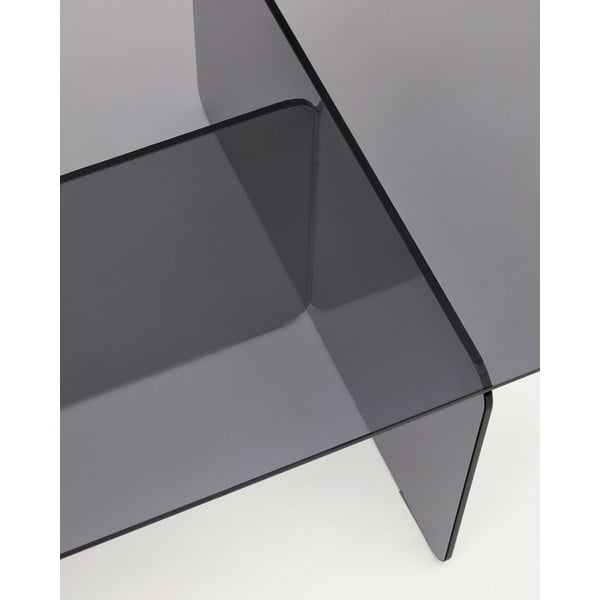 Szary szklany stolik 60x120 cm Zaren – Kave Home-image-3