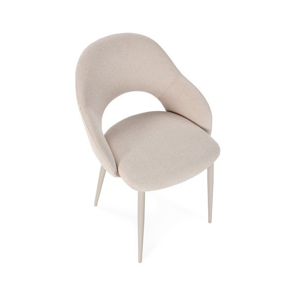 Beżowe tapicerowane krzesła zestaw 2 szt. Lia – Marckeric-image-3