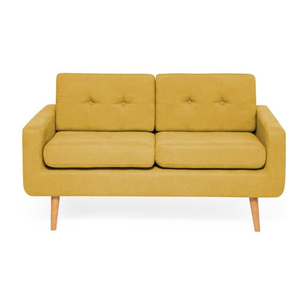 Żółta sofa Vivonita Ina, 143 cm