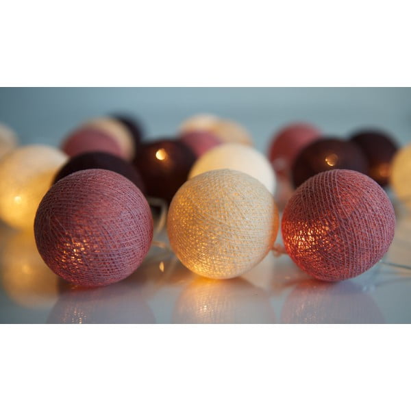 Girlanda świetlna Irislights Dusty Pink, 35 lampek