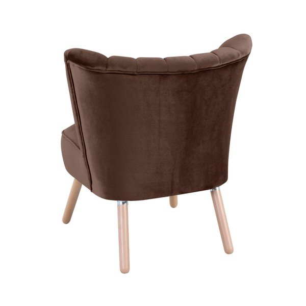 Brązowy fotel Max Winzer Alessandro Suede-image-1