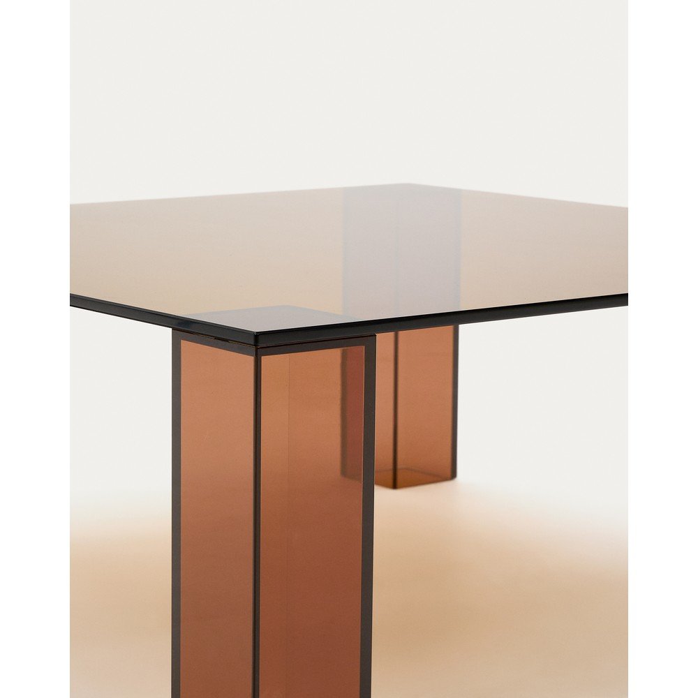 Brązowy szklany stolik 85x85 cm Adularia – Kave Home (zdjęcie 7)
