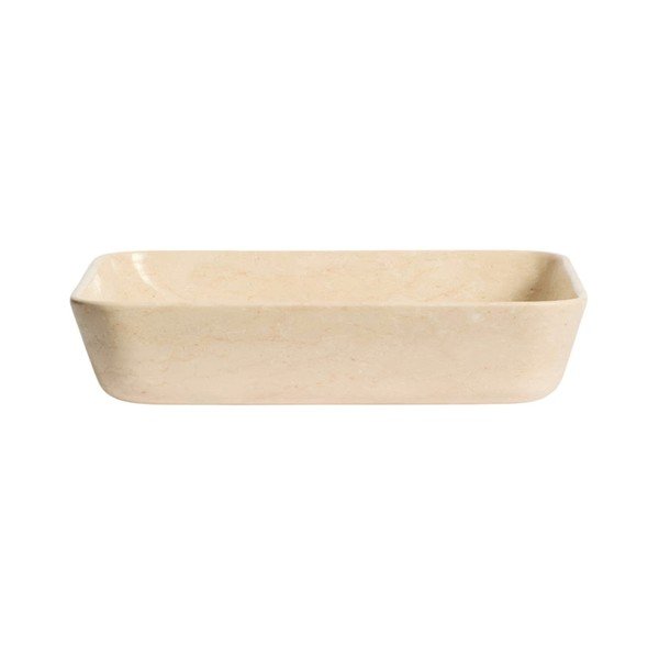 Beżowa kamienna umywalka 55x35 cm Darnen – Kave Home