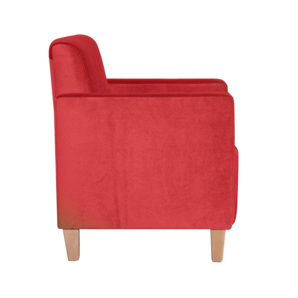 Czerwony fotel Max Winzer Milla Velvet-image-3