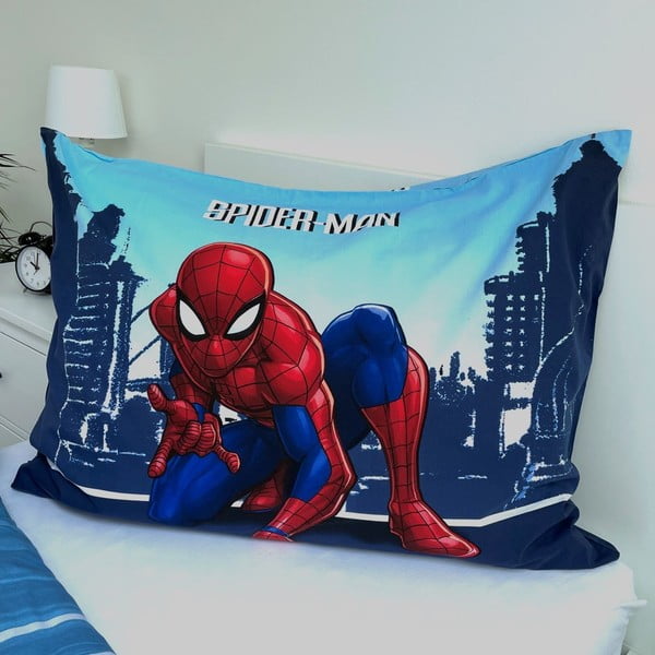 Niebieska bawełniana pościel dziecięca jednoosobowa 140x200 cm Spider-man "Blue" – Jerry Fabrics-image-3