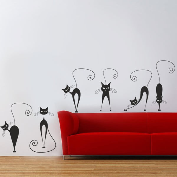 Naklejka dekoracyjna na ścianę Koty