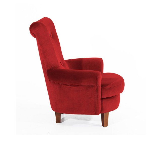 Ciemnoczerwony fotel Max Winzer Tilly-image-2