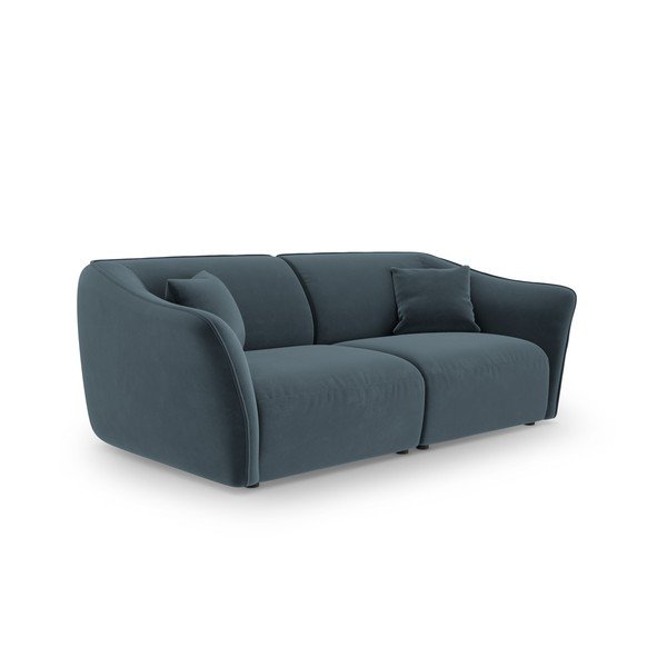 Niebieska aksamitna sofa 206 cm Tokyo – Cosmopolitan Design-image-2