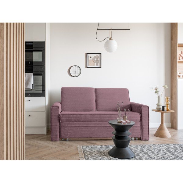 Różowa rozkładana sofa 168 cm Lucky Lucy – Miuform-image-1