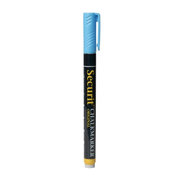 Niebieski kredowy flamaster na bazie wody Securit® Liquid Chalkmarker Small