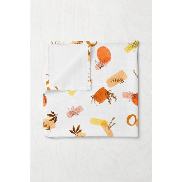 Biały koc dziecięcy muślinowy 75x100 cm Rhapsody – Mijolnir-image-1