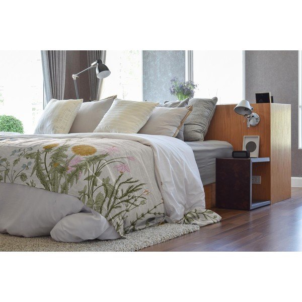 Pled z domieszką bawełny Tierra Bella Botanic Herbs, 170x240 cm-image-1