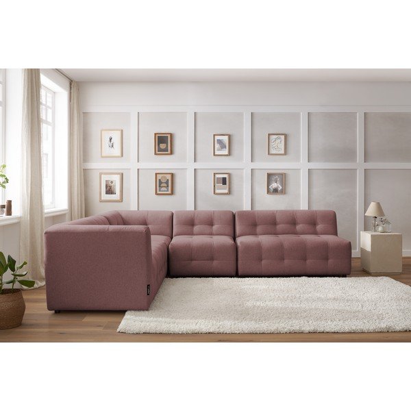 Ciemnoróżowy narożnik (lewostronny) Kleber – Bobochic Paris-image-1