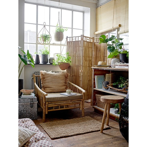 Wisząca osłonka na doniczkę z trawy morskiej ø 20 cm Rockie – Bloomingville-image-2