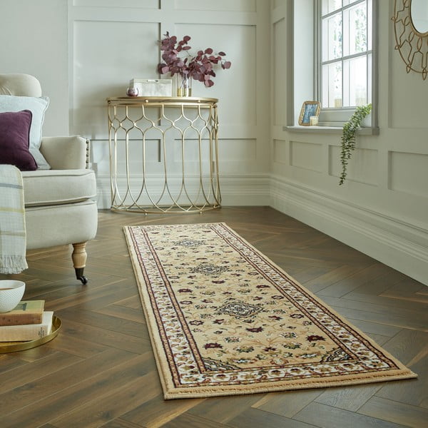 Beżowy chodnik 60x230 cm Sherborne – Flair Rugs-image-1