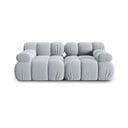 Jasnoniebieska aksamitna sofa 188 cm Bellis – Micadoni Home