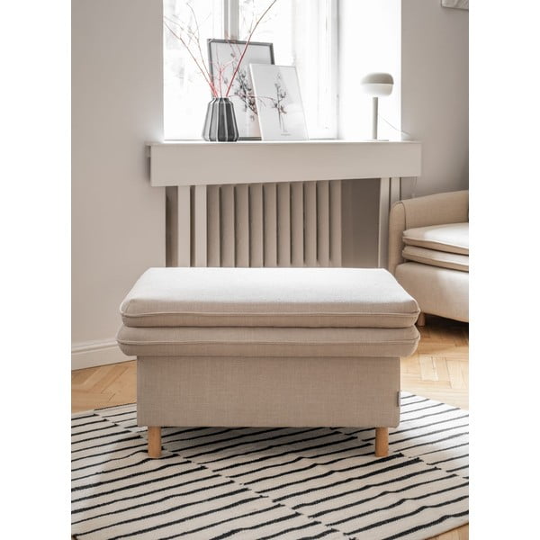 Beżowy podnóżek Simon – Miuform-image-1