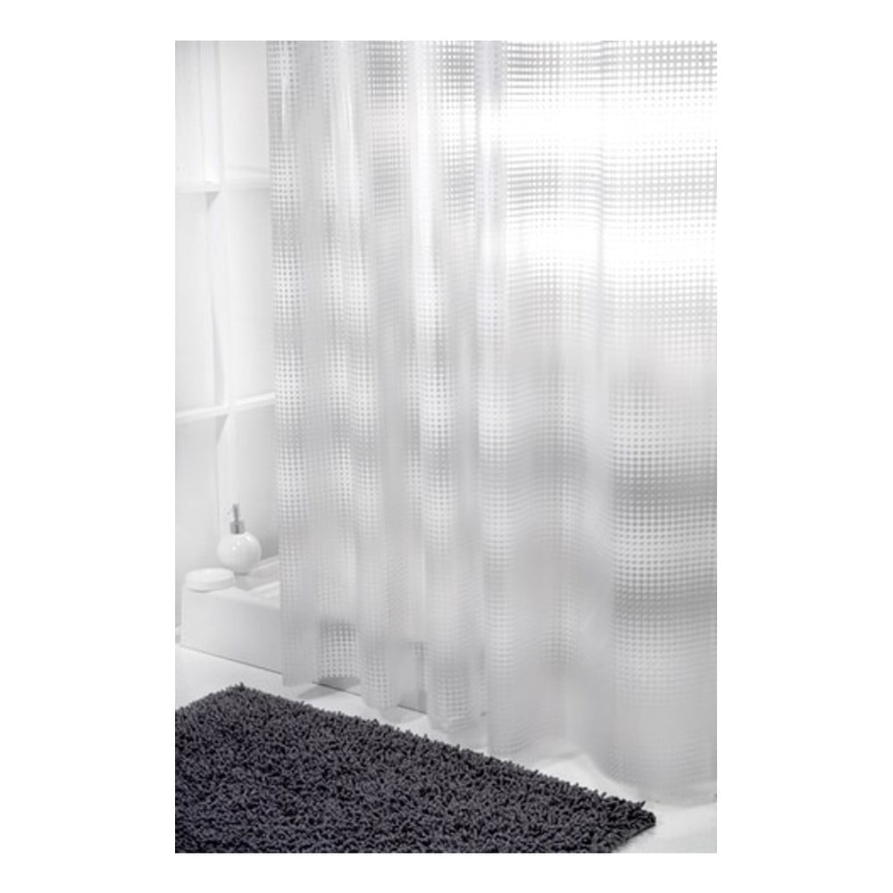 Biała zasłona prysznicowa Sorema Sport, 180 x 180 cm