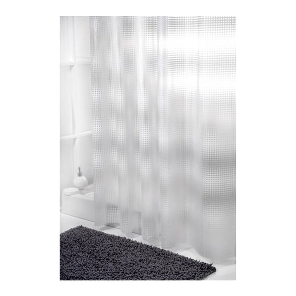 Biała zasłona prysznicowa Sorema Sport, 180 x 180 cm