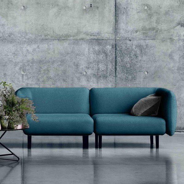 Turkusowa sofa Softline Elle, 230 cm-image-1