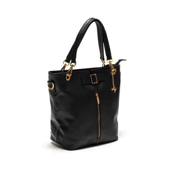 Torebka skórzana Zipper Nero-image-1