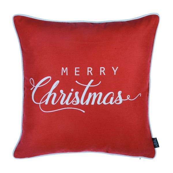 Czerwona poszewka na poduszkę z motywem świątecznym Mike & Co. NEW YORK Honey Merry Christmas, 45x45 cm