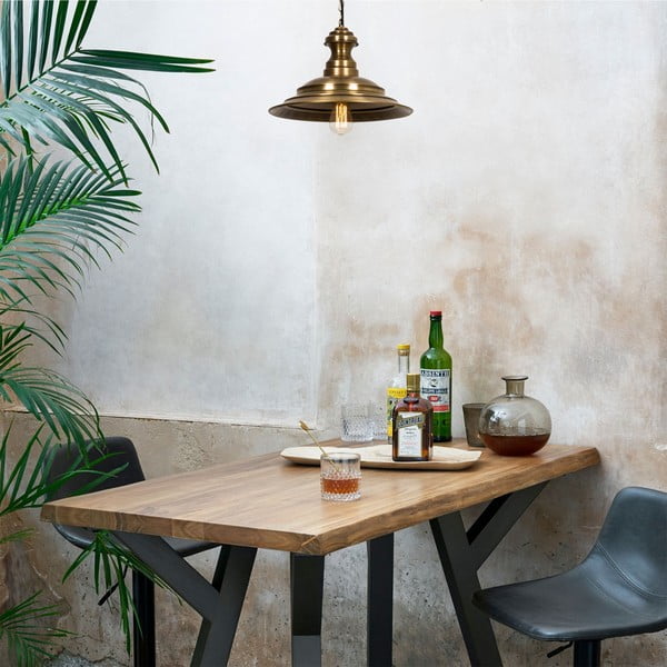 Lampa wisząca w kolorze brązu z metalowym kloszem ø 39 cm Obyla – Opviq lights-image-1