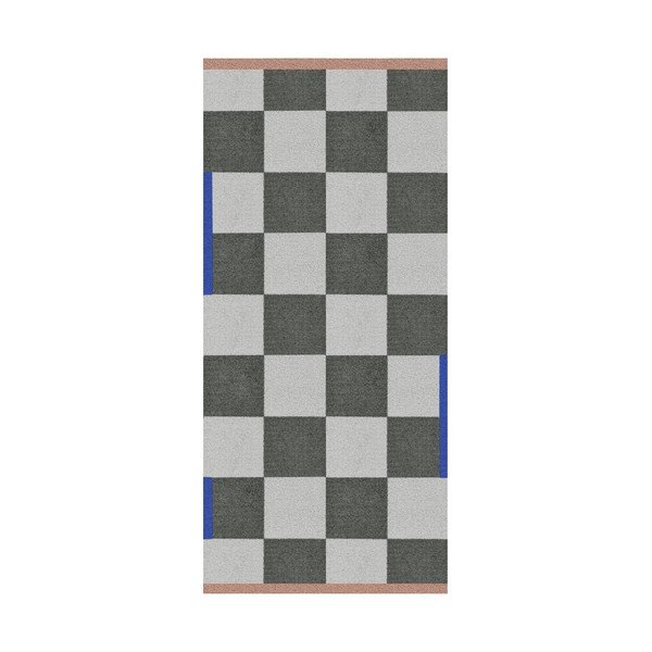 Ciemnozielony/kremowy dywan odpowiedni do prania 70x150 cm Square – Mette Ditmer Denmark