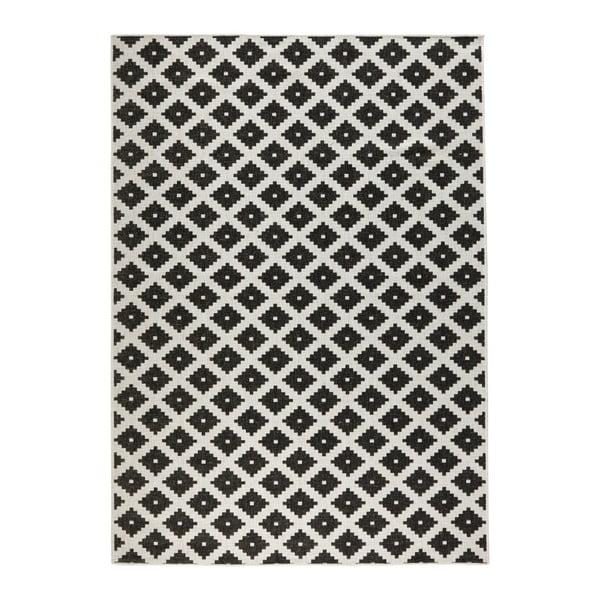 Czarno-biały dywan dwustronny odpowiedni na zewnątrz Bougari, 200x290 cm