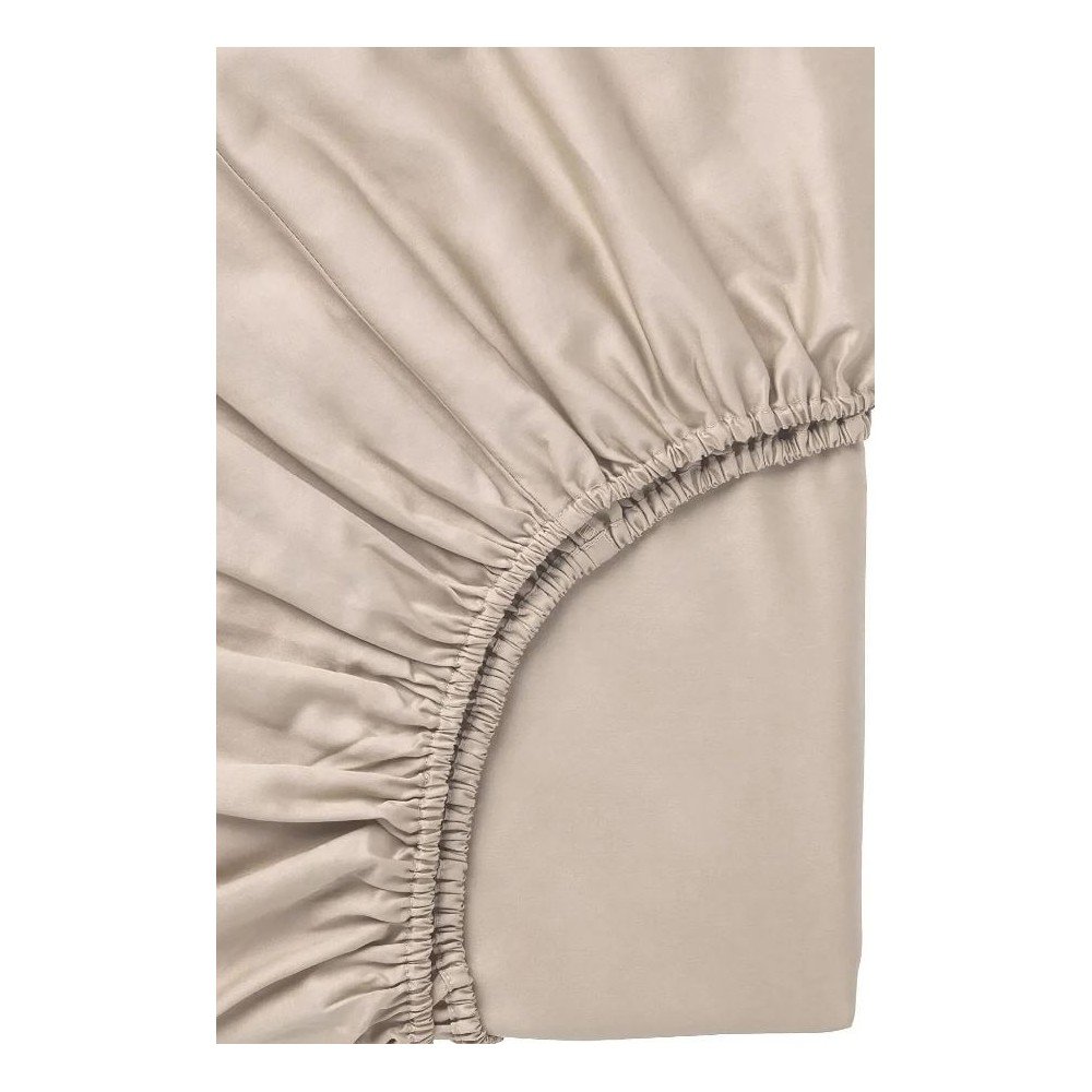 Beżowa pościel jednoosobowa z bawełny renforcé z prześcieradłem 160x220 cm Amore – Mila Home (zdjęcie 3)