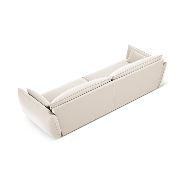 Beżowa aksamitna sofa 248 cm Vanda – Mazzini Sofas-image-3