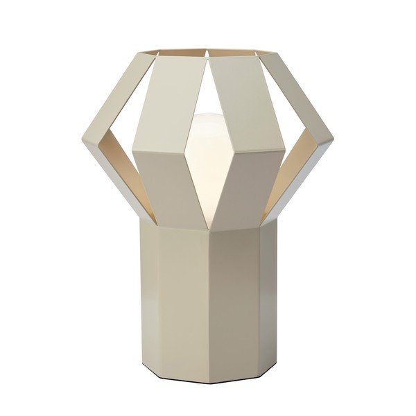 Beżowa metalowa lampa stołowa z metalowym kloszem (wysokość 27 cm) Octa – Markslöjd