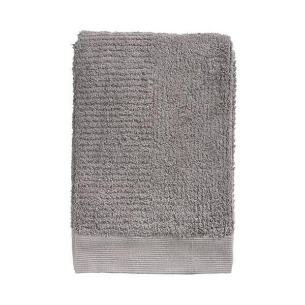 Szarobrązowy bawełniany ręcznik kąpielowy 140x70 cm Classic − Zone