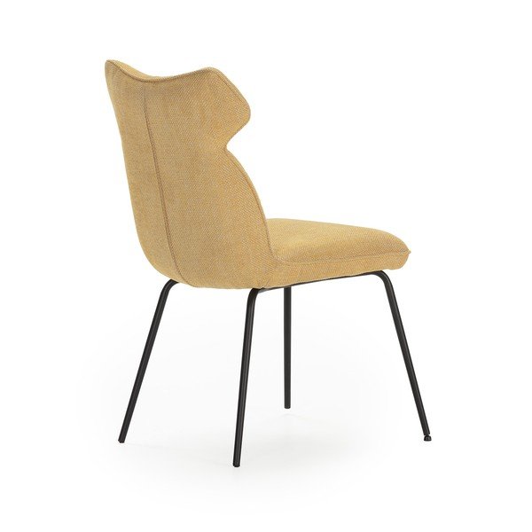 Musztardowe krzesła zestaw 2 szt. Dara – Marckeric-image-4