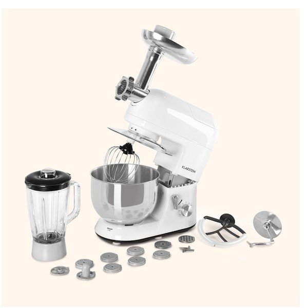 Biały wielofunkcyjny robot kuchenny Klarstein Lucia Bianca-image-1