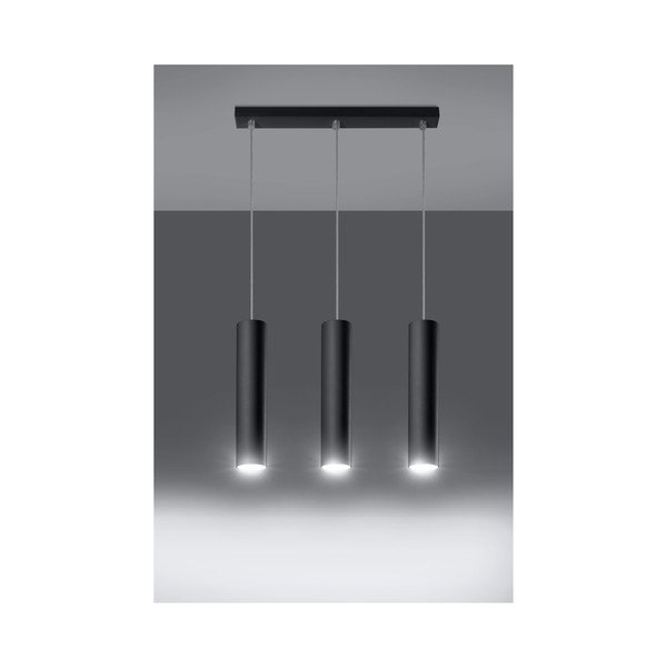 Czarna metalowa lampa wisząca Castro – Sollux-image-1