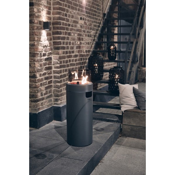 Szary kominek gazowy ENDERS Nova LED L-image-3