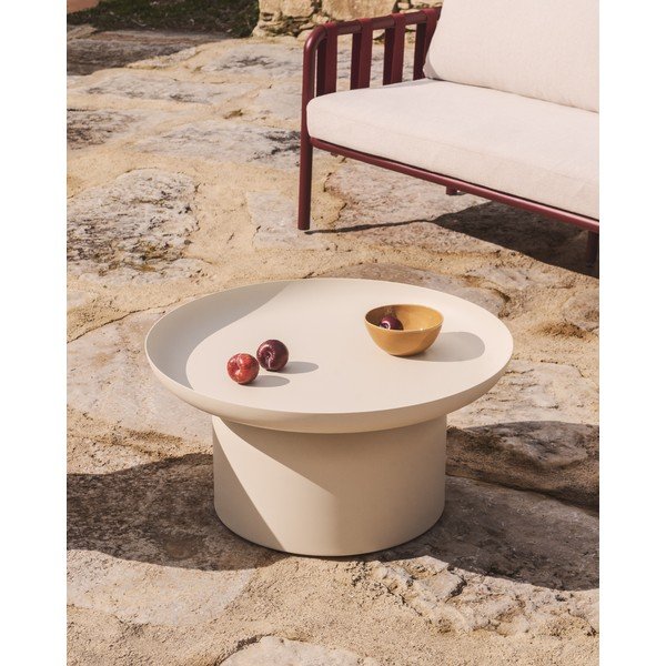 Metalowy okrągły stolik ogrodowy ø 70 cm Arcola – Kave Home-image-1