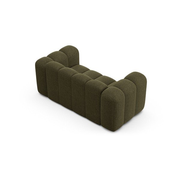 Zielona sofa z tkaniny szenilowej 170 cm Lupine – Micadoni -image-2