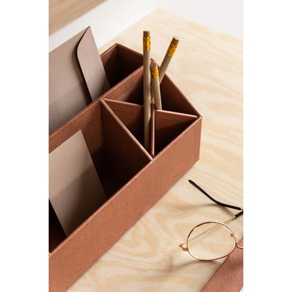 Kartonowy organizer na artykuły papiernicze Elisa Restore Paper Laminate – Bigso-image-1