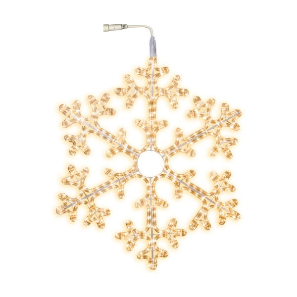 Dekoracja świetlna w kształcie płatka śniegu Best Season Warm Snowflake, Ø 75 cm
