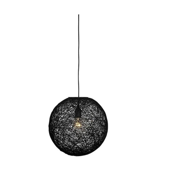 Czarna lampa wisząca wisząca LABEL51 Twist, ⌀ 60 cm