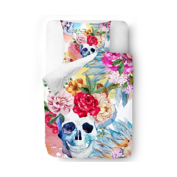 Pościel Skull in Flowers, 140x200 cm