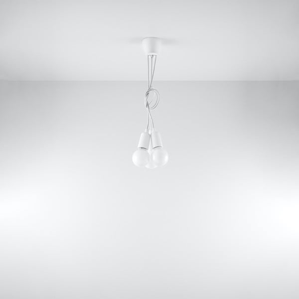 Biała lampa wisząca ø 15 cm Rene – Sollux-image-4