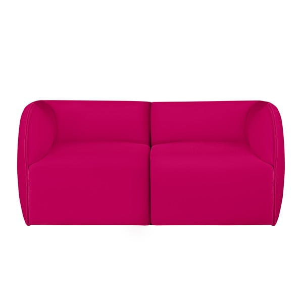 Różowa modułowa sofa 2-osobowa Norrsken Ebbe