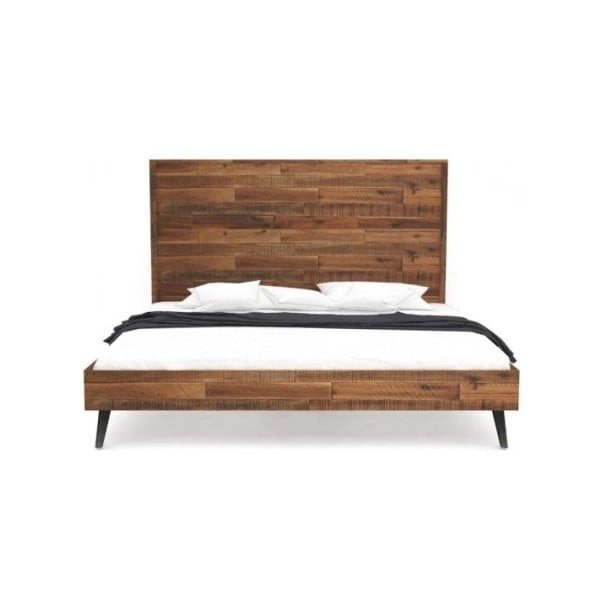 Łóżko z litego drewna akacji Massive Home Robbie, 180 x 200 cm
